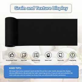 KING MOUNTAIN Canvas Repair Tape,Outdoor Gear Patch, 4×63 Inches,Waterproof,Self-Adhesive for Repairing Boat Covers,Sun Shades,Sofas,Tents,Lounge Chairs,Awnings (Black)