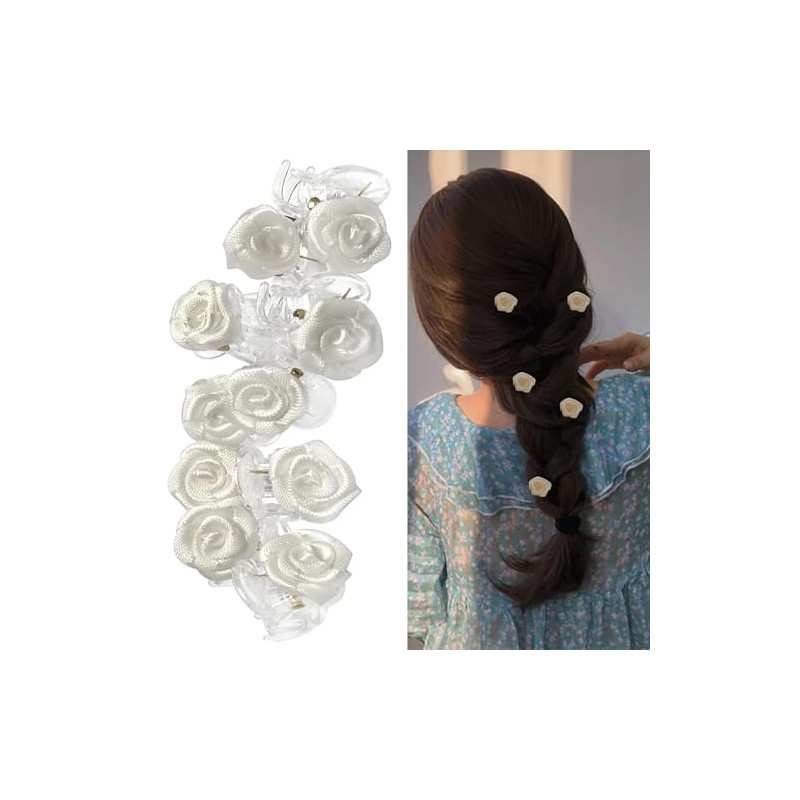 White Rose Flower Hair Clip Hair Clip Ornaments Headband Embellishments