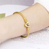 KunBead 50th Birthday Love Heart Gold Tone Expandable Bracelets for