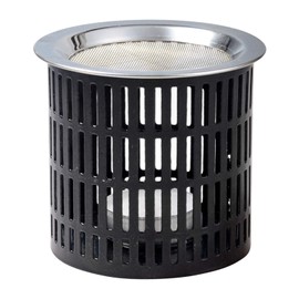 Incense Burner Made of Iron Black [Height 8 cm, Handmade] With Stainless Steel Incense Strainer. For Smoking with a Tea Light