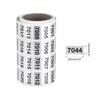 MECCANIXITY 7001 to 8000 Consecutive Number Stickers Inventory Label Black