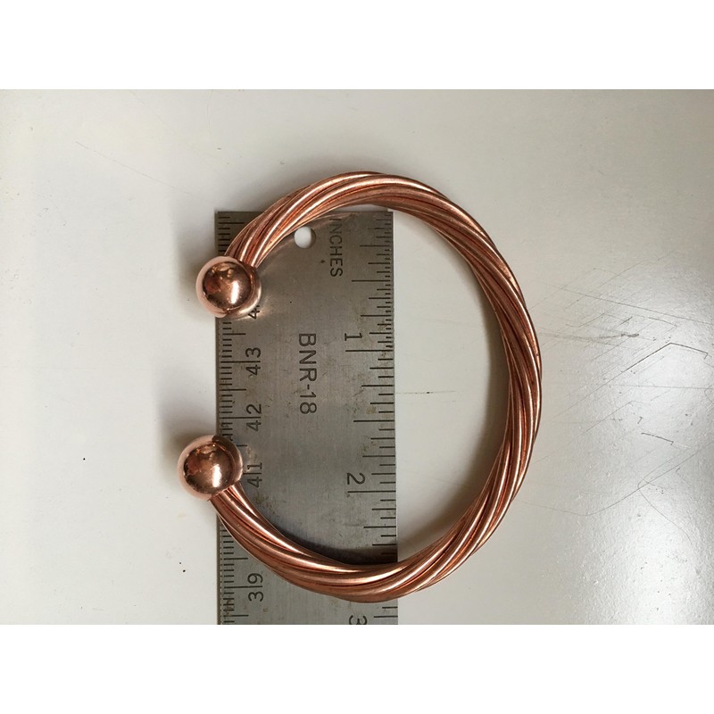 KiskatomCat Pure Copper Magnetic Bracelet for Men or Women, Made
