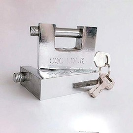 Heavy Duty Padlock Lock, 1pc Heavy Duty Padlock Stainless Anti-Theft with 3 Keys for Garage Door,Containers,Shed,Warehouse（40mm）