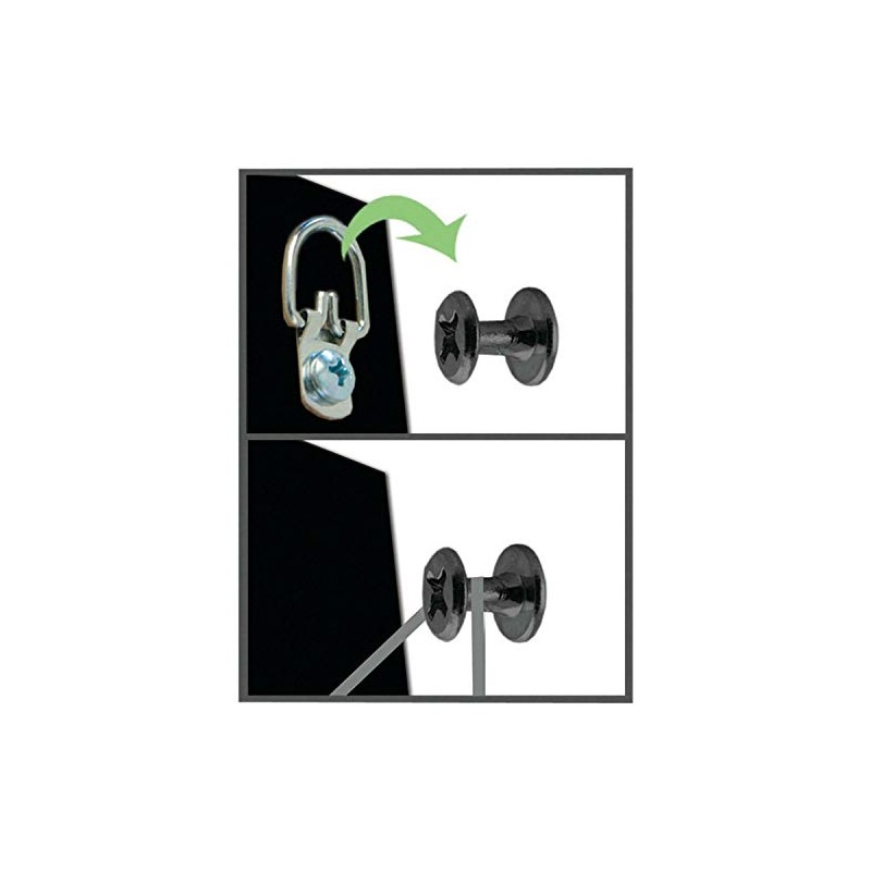 Hangman Products Hängeleuchte D-Form, sehr robust, Mehrfarbig, 1,7 x 9,52