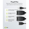 Goobay 93321 USB auf RJ45 Buchse Verlängerung / USB auf