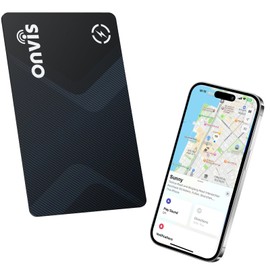 [Apple MFi Certified] Air-Tags Bluetooth Tracker with Apple Find My, Smart Card Wallet Finder, 5- Years Battery Life, Keys Finder and Item Locator for Keys, Bags, Passport (iOS Only)