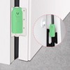 Door Pinch Guard,Slam Stoppers,Soft Stopper Hinge,Hanging Rubber Wedge,Green,2PCS