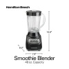 Hamilton Beach Smoothie Blender, 48 oz. Jar, Stainless Steel Blade,