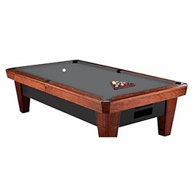 Premium Teflon Wool and Nylon Pool Cloth - Pool Table Felt Replacement Kit - 8 feet Billiard Cloth and 6 pre-Cut Rail Pieces- 2 Spots and Matching Chalk – 21 oz. -Multiple Colors (Steel Gray)