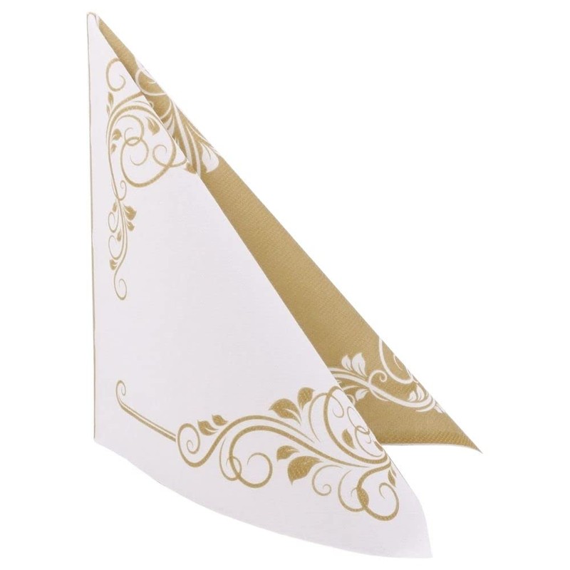 50 Napkins Ornaments 40 x 40 cm Fabric-Like Airlaid Bellissima
