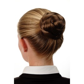 WIG ME UP - Q399D-12 Hairbun Hairpiece bun hair knot braided knotted traditional custom Bavaria East Europe Gold Brown