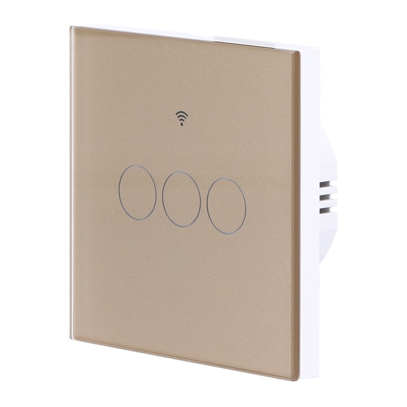 For Tuya Zigbee Light Switch 3‑Gang Remote Control Touch Switch