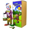 Toddmomy Wind Up Clown Drummer Toy: Tinplate Clockwork Figure for