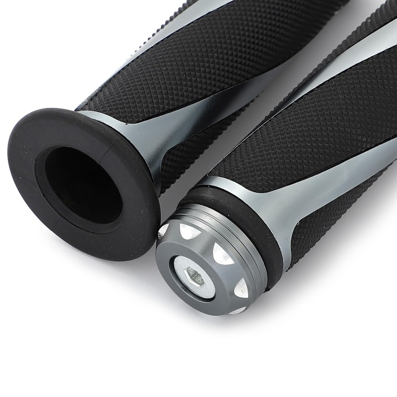 Nakira Next Generation Style Bike Grip with Bar Ends, Aluminum,