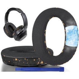 SOULWIT Cooling Gel Replacement Earpads Cushions for Sony WH-1000XM2 (WH1000XM2) & MDR-1000X (MDR1000X) Headphones, Ear Pads with Noise Isolation Foam, Added Thickness (Black Gold)