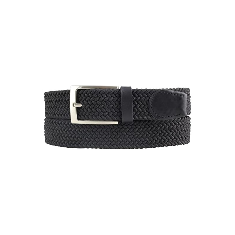 BELTINGER High Quality Stretch Belt with Genuine Leather 3.5 cm