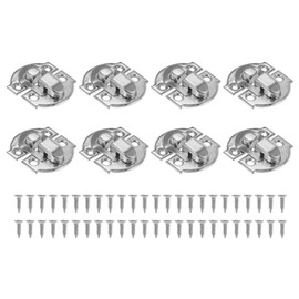 PATIKIL Small Metal Box Toggle Latch, 8 Pack Vintage Hasp Latch Lock Buckle Hardware with Mounting Screw for Wood Jewelry Cabinet Toolbox Ordinary Box, Silver