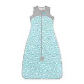 Love to Dream Lite Organic Toddler Sleep Bag (18-36 Mo), Super Soft Temp Regulating Sleeping Sack, 0.2TOG Lightweight Wearable Blanket, Turquoise