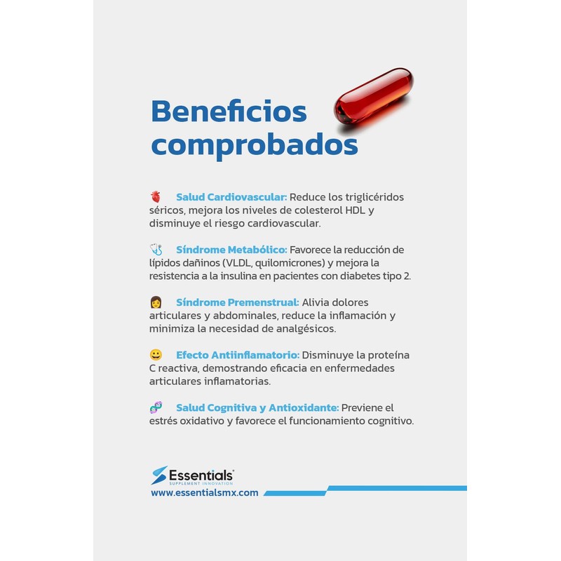 ESSENTIALS INNOVATION Krill 500 mg Aceite de Krill Oil Puro