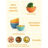 Homienly Plastic Bowls Alternative, Unbreakable Wheat Straw Cereal Bowls 8