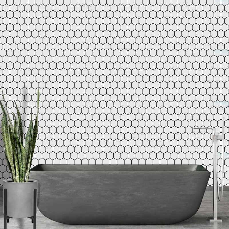 DÉCOR WOW Peel & Stick Backsplash for Kitchen & Bathroom,