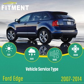 26" 20" 14" Windshield Wiper Blades Replacement for Ford Edge 2007 2008 2009 2010 2011 2012 2013 2014 Premium All Weather Front Rear Wipers Set - OEM Quality (Pack of 3)