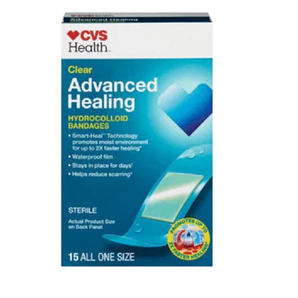 CVS Health Advanced Healing Hydrocolloid Bandages (Clear)