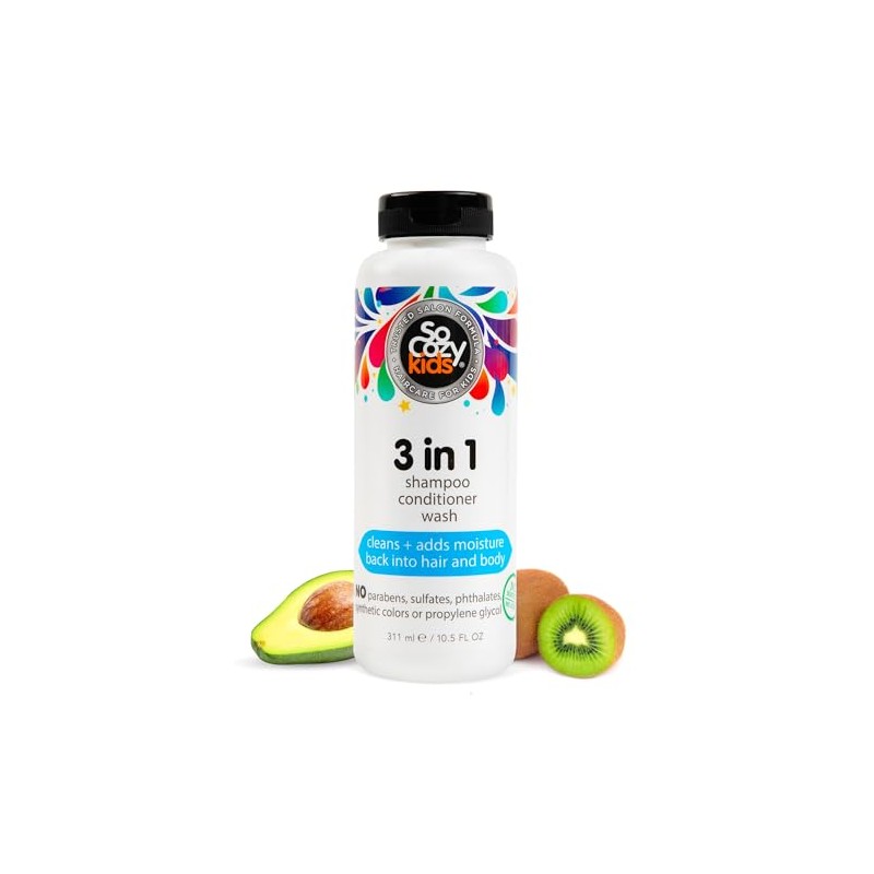 Kids, 3 in 1 Shampoo Conditioner Wash, 10.5 fl oz
