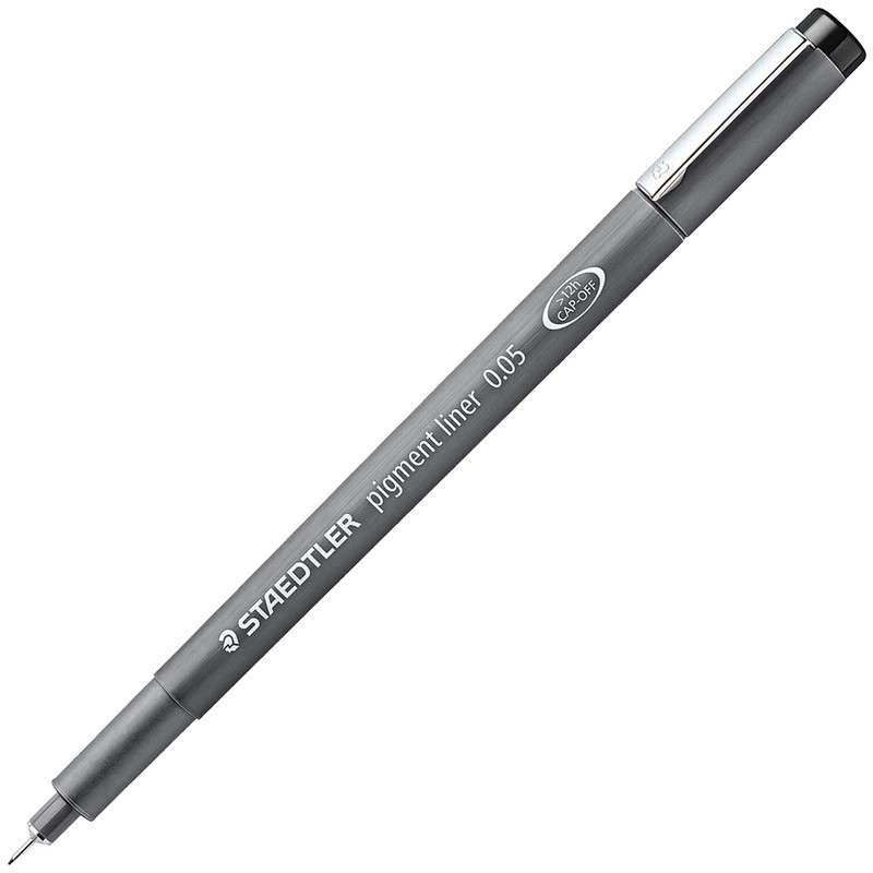 STAEDTLER 308 005-9 Pigment Liner Fineliner Pen - 0.05mm Nib