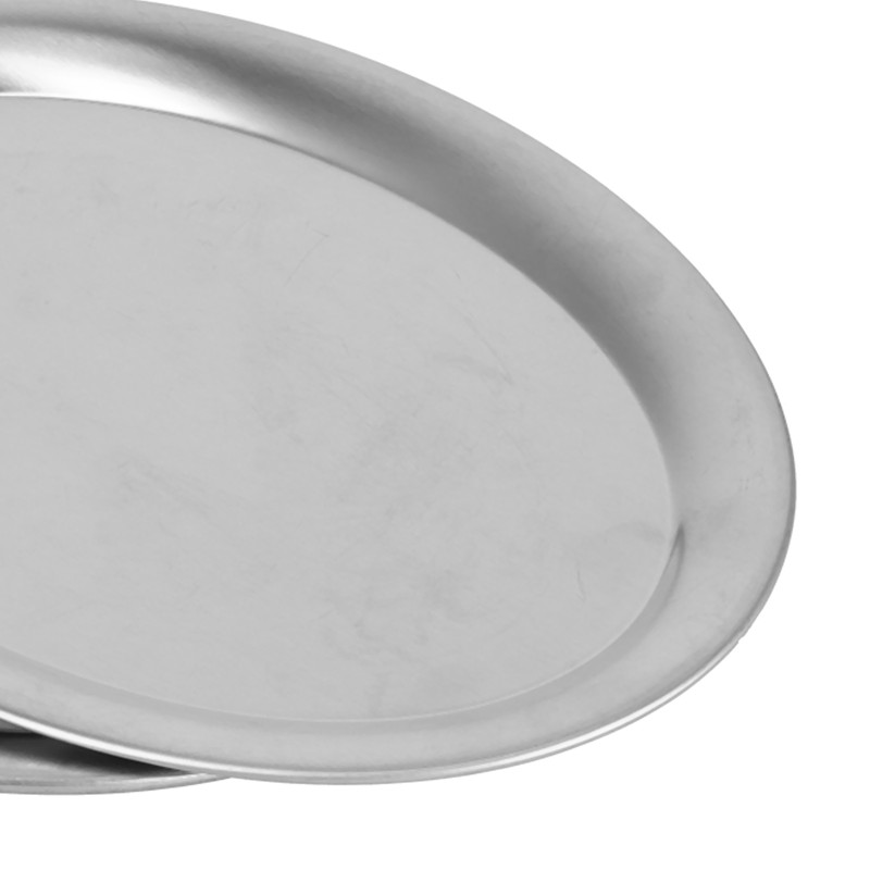 3pcs Stainless Steel Dessert Tray Mirror Polishing Process Snack Jewelry