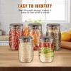 2 Pcs PET Plastic Storage Jar with Clamp Lid Empty