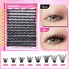 Individual Lashes Cluster Eyelash Kit DIY Lash Extension Kit 280pcs