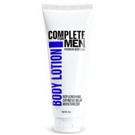 Loción corporal para hombres, para piel seca: humectante no graso para manos y cuerpo con manteca de karité, aloe vera,