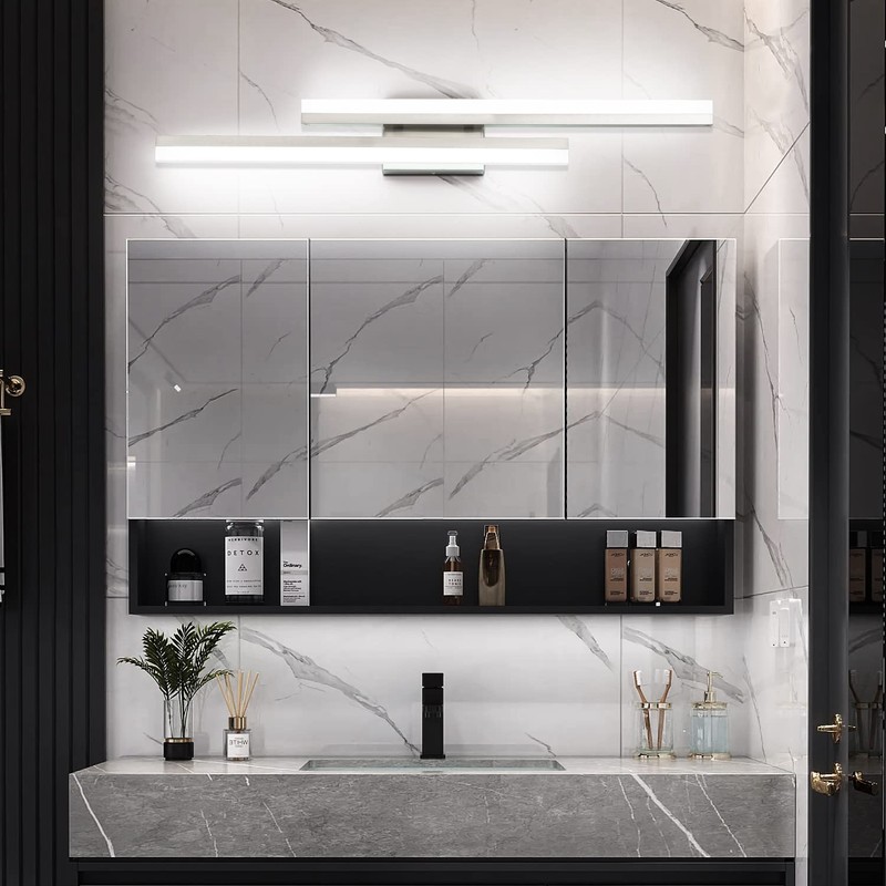 PRESDE 32 Inch LED Bathroom Vanity Light Bar, Modern Brushed