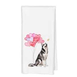 Husky Gifts Kitchen Towels, Husky Gifts for Husky Lovers Women, Valentines Day Hand Towels, Husky Dog Gifts Tea Towels Dish Towels for Kitchen, Valentines Day Gifts, Husky Mom Gifts, 16x24 Inch