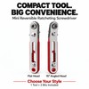Mini Ratcheting Screwdriver for Tight Spaces – 4.06-Inch Reversible Alloy