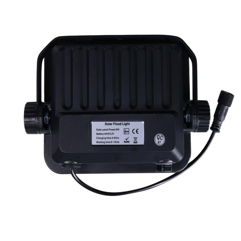 Anern Outdoor Solar Flood Light, 6500K Bright White Floodlights, IP65