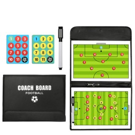 Joyeee Football Soccer Coaching Board, Magnetic Coach Board with Dry Eraser, Marker Pen, Magnets - Football Soccer Coaching Board Tactic Board Strategy Clipboard Kit #2