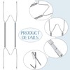 20 Pieces Invisible Wall Plate Hangers 4/5/6/8/10 Inches Wall Plate