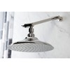 Kingston Brass K136K6 Shower Scape 7-3/4-Inch Round Raindrop Brass Shower