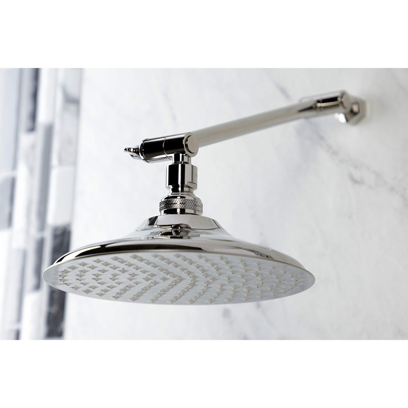 Kingston Brass K136K6 Shower Scape 7-3/4-Inch Round Raindrop Brass Shower