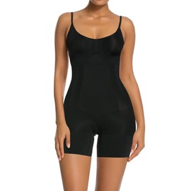 SHAPERX Fajas para mujeres Control de barriga Fajas sin costuras Faja de compresión para levantador de glúteos Adelgazante de muslos, SZ6224-Black-2XL