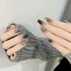 Nail Tip, False Nail, Nail Press, Stylish, Black, Long Short,