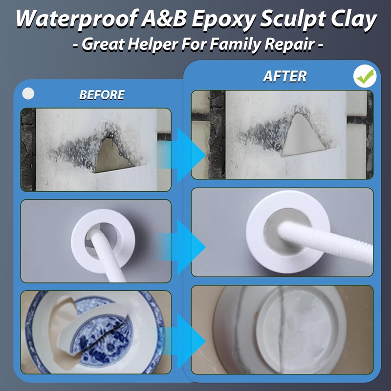 Epoxy Clay, 2lb Epoxy Sculpt Modeling Clay High Adhesive Pool