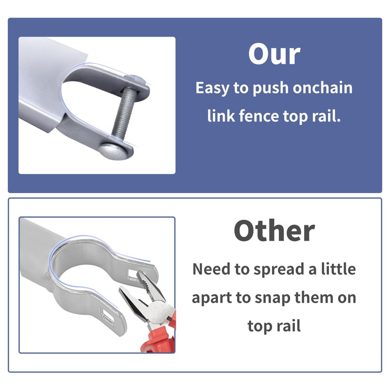 GRELWT 10 Pack 15.7" Barbed Wire Arm for 1-3/8" Chain
