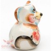 Gzhel mouse Rat porcelain figurine souvenir handmade symbol Year 2020