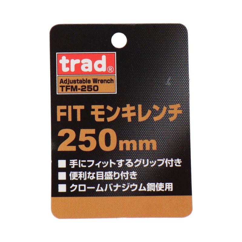 Sankyo Corporation TFM-250 Trad Fit Monkey Wrench 9.8 inches (250