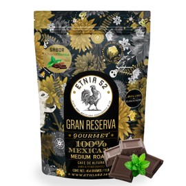 Café Molido de Altura - Sabor ChocoMenta | 454gr | Tostado Medio | Sin azúcares añadidos | 100% Arábica | Certificación Kosher | Cafe Molido para Cafetera - Café Molido Medio | ETNIA 52