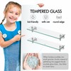 KES Bathroom Glass Shelf Rectangular 20 Inch Floating Glass Shelves