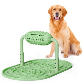 Dog Puzzle Feeder, Silicone Slow Food Mat, Interactive Dog & Cat Food Puzzle Toy, Adjustable Height, Large Capacity, Relieves Anxiety and Boredom, Enhances IQ Training for Large Dogs Pets